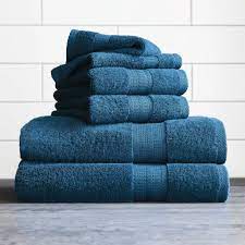 Free delivery and returns on ebay the largest towels in a bath towel collection are available in a wide range of colours, styles and cotton types. Better Homes Gardens American Made Bath Collection Single Bath Towel Solid Blue Walmart Com Walmart Com