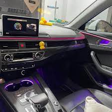 For Audi A4 B9 2017 2019 A5 B9 32 Colors Interior Atmosphere Light Led Ambient Light Door Footwell Light Original Mmi Control Decorative Lamp Aliexpress