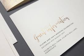 The wedding day is over, and you have just come home from your honeymoon to a mountain of wonderful gifts from your loving family and friends. Wedding Guest Information Cards What To Include Foil Invite Co Blog