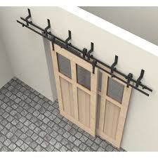 6 8ft arrow design bypass sliding barn wood door closet door interior rusti puertas interiores de madera puertas de madera maciza puertas de granero interiores