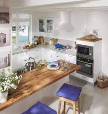 Cuisine avec plans de travail en hêtre massif nature. Comment Bien Choisir Son Plan De Travail En Bois Lapeyre