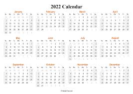 Download printable calendar 2022, personalize this editable 2022 yearly printable calendar template in a one page. Printable Calendar 2022 One Page With Holidays Single Page 2022 Yearly Blank Pdf Templates