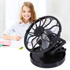 Mini Clip On Slonce Sloneczna Panel Czarny Chlodzenia Wentylator Zasilany Komorek Chlodzenia Wentylatora Dla Podrozy Camping Wedkarstwo Solar Fan Sun Power Fan