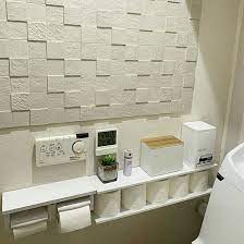 バス トイレ 収納 壁面収納 トイレットペーパー収納 収納棚diy などのインテリア実例 2019 03 16 06 44 46 roomclip ルームクリップ トイレットペーパー 収納 インテリア 収納 トイレのデザイン