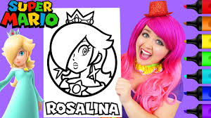 39+ princess peach daisy and rosalina coloring pages for printing and coloring. Coloring Rosalina Super Mario Nintendo Coloring Page Prismacolor Markers Kimmi The Clown Youtube