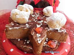 1) tagliate 1 pandoro da 750 g, in senso orizzontale, a circa 10 cm dalla base, in modo da ottenere una grande fetta a forma di stella. Stella Di Pandoro Al Mascarpone I Piatti Del Buonumore