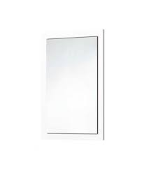 It's easier to apply stain to the wood pieces prior to installation. Shield Wooden Framed Rectangular Bathroom Mirror