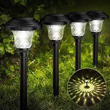 Light up your room with chandeliers, pendants & more. Balhvit Glass Solar Lights Outdoor 8 Pack Super Bright Solar Pathway Lights Up To 12 Hrs Long Last Auto On Off Garden Lights Solar Powered Waterproof Stainless Steel Led Landscape Lighting For Yard