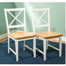 Buy Virginia Cross Back Chair Set Of 2 White Natural At Walmart Com Crossback Chairs Wood Kitchen Chair Cross Back Dining Chairs