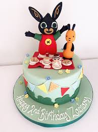 You can make your little boy happy with a cake made with his favorite animal figure. Bing 2nd Birthday Cake The Cakery Leamington Spa