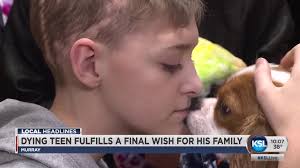 Dying Utah teen fulfills a final wish, hopes to leave family with  recordings of his voice