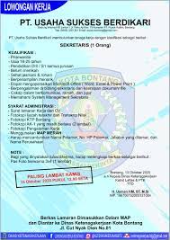 Lowongan kerja daerah ambulu : Lowongan Kerja Pt Usaha Sukses Berdikari Oktober Akurasi