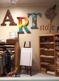 One Twelfth Scale Modern Miniature Art Store Displaying Various Paints Mark Making Material Books And Supports Miniatures Roofing Felt Blue Art