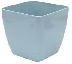 New free store pickup in stock $12.99 quick view montego tall ceramic planter 8.7in. Set Of 4 Indoor Outdoor Square Medium Plant Pots 18cm Planters Blue Cheerful Bargains Ltd