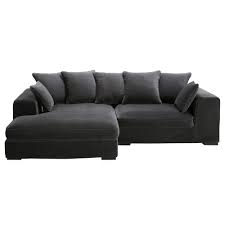 4 Seater Velvet Corner Sofa In Grey Canape Angle Canape Angle Gris Canape Velours