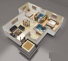 Com denah tempat tinggal 3 kamar tidur simple & nyaman fimell model desain via vothuat. 65 Denah 3d Rumah Minimalis Paling Inspiratif Rumahku Unik