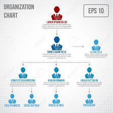 Organizational Chart Infographic Business Hierarchy Boss To Employee
