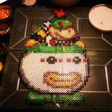 Bowser Jr Bead Sprite Bead Sprite Perler Bead Mario Perler Bead Art