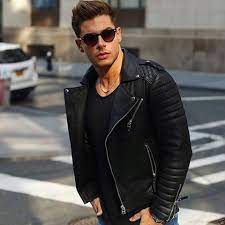 New Men S Genuine Lambskin Leather Motorcycle Jacket Slim Fit Biker Jacket Km52 Ebay Leather Jacket Men Black Leather Biker Jacket Celebrities Leather Jacket
