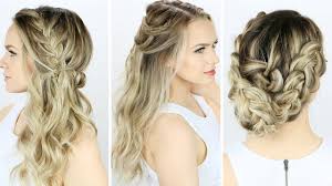 3 Prom Or Wedding Hairstyles You Can Do Yourself Youtube