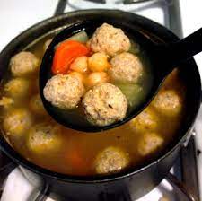 Thai chicken meatball soup is seasoned chicken meatballs and vegetables simmered in flavorful broth. Thai Chicken Meatball Soup Thai Recipes