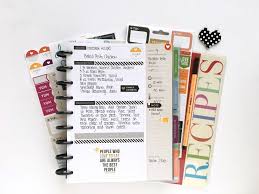 Filling Up The Happy Planner Recipe Organizer Recipe Organization Happy Planner Layout Planner Addicts