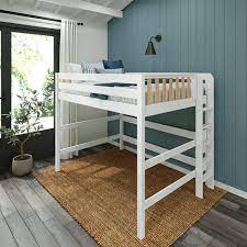 Modern Queen High Loft Bed With