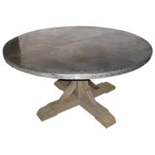 Whether the table is made of glass, metal, wood or other materials, include. Belgian Round Zinc Top Dining Table 1stdibs Com Dining Table Zinc Table Modern Dining Room Tables