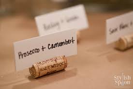 A wine tasting party is a type of dinner party (or luncheon) where you sample different bottles of wine, compare vintages and regional varieties, and enjoy some lively discussions. Diy Wine Cork Place Card Holders Stylish Spoon