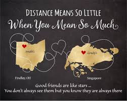 Distance Means So Little When Someone Means So Much Meaning In Urdu Gift For Friends Christmas Gift For Friends Long Distance Etsy Christmas Gifts For Friends Gifts For Friends Friend Christmas