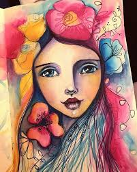 Pin By Sharon Jans On Whimsical Girls Sheart Travel Art Journal Art Drawings