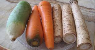 一款抗癌汤 红罗卜青罗卜牛蒡猪骨汤 vegetables food carrots