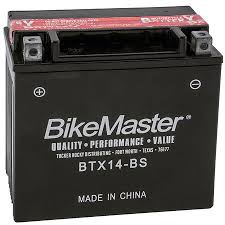 Bikemaster Maintenance Free Vrla Battery Btx14 Bs