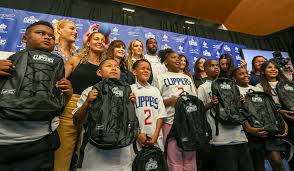 Show your support with kawhi leonard name & number shirts along with any of the kawhi leonard la jerseys, gear or apparel you could be looking for right here at nbastore.com.the official nba store is just the place you need to go to find all of the most sought after kawhi. Kawhi Leonard Gives One Million Backpacks To Socal Kids Los Angeles Sentinel Los Angeles Sentinel Black News
