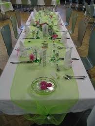 Decorations Rose Fushia Et Vert Anis Decor Green Pink