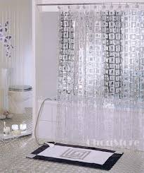 Bathroom Transparent Cubes Pvc Shower Curtain E2 Ebay Modern Shower Curtains Cool Shower Curtains Pvc Shower