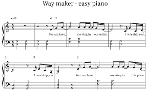 Sinach Way Maker Easy Piano Sheet Music Pdf Piano Sheet Music Pdf Easy Piano Sheet Music Sheet Music Pdf