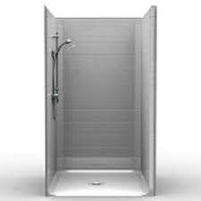 More images for 46 inch shower insert » 46 X 52 One Piece Barrier Free Shower Stall Made In Usa