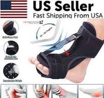 Plantar Fasciitis Night Splint Adjustable Foot Drop Ankle Brace Support Toe Pain | eBay