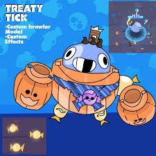 Our brawl stars skins list features all of the currently and soon to be. Skin Idea Halloween 2 Treaty Tick Brawlstars