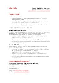 How To Write An Email Marketing Resume Sample That Hrs Choose