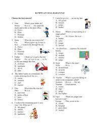 Kumpulan Soal Bahasa Inggris Kelas 3 Worksheet