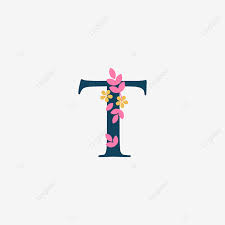 Maybe you would like to learn more about one of these? T Creative Custom Letter With Flower Flat Clean Typography Png And Vector With Transparent Background For Free Download