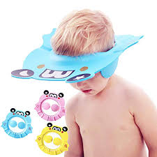 This innovative designed god gift baby shower cap prevents soap and water from entering your babies eyes, while you shampoo their hair. Amazon Com Baby Shower Cap Bathing Hat Adjustable Shower Cap Kids Infants Soft Protection Funny Safety Visor Cap For Toddler Children Blue Pink Yellow Baby