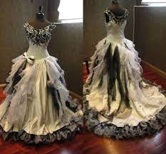 A X3a The Wedding Dress Does Not Include Any Accessories Such As Gloves Wedding Veil And The Cr Steampunk Hochzeitskleid Ballkleid Schwarze Hochzeitskleider