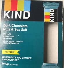 Dark Chocolate Nuts Sea Salt Kind 120 G