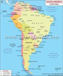 Physical map of south america. South American Countries Countries In South America