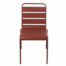 Tuinstoel Van Terracotta Metaal Avec Images Chaise Jardin Metal Chaise De Jardin Maison Du Monde