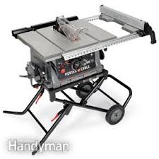 My contractor table saw came with a stamped steel fence. Portable Table Saw Reviews Diy Family Handyman