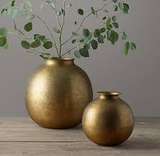 Vessels Rh Brass Decor Brass Vase Thai Decor